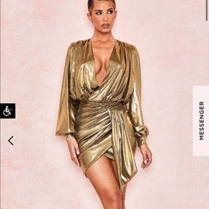 House of CB Alvona Metallic Dress